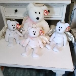 TY Halo Plush Bear Set